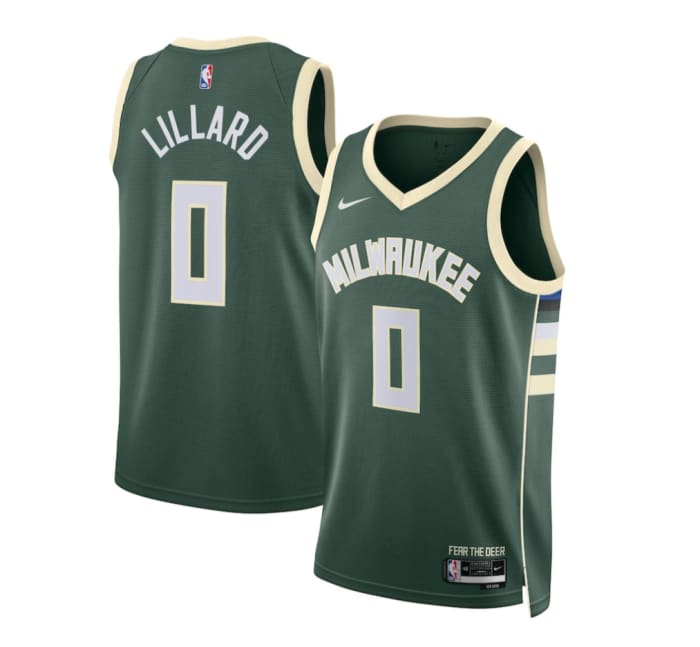 Damian Lillard Milwaukee Bucks Nike Unisex Swingman Jersey - Icon Edition - Hunter Green - $149.99